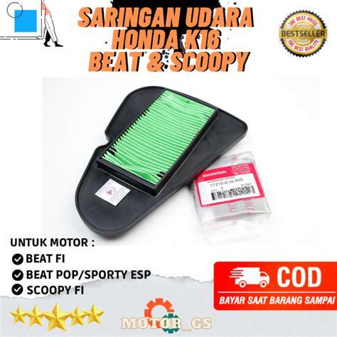 Saringan Udara Motor Honda Beat Injeck Scoopy K Lazada