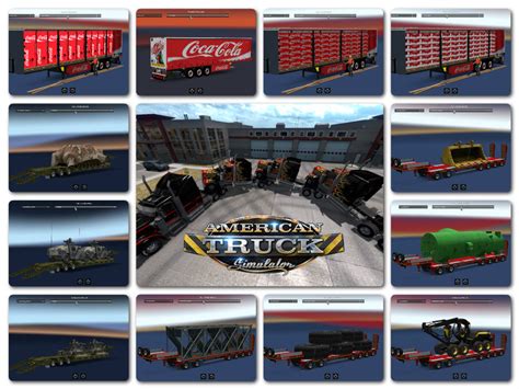 ats Big Heavy Pack v3 7 v 1 31 Trailer Mod für American Truck Simulator