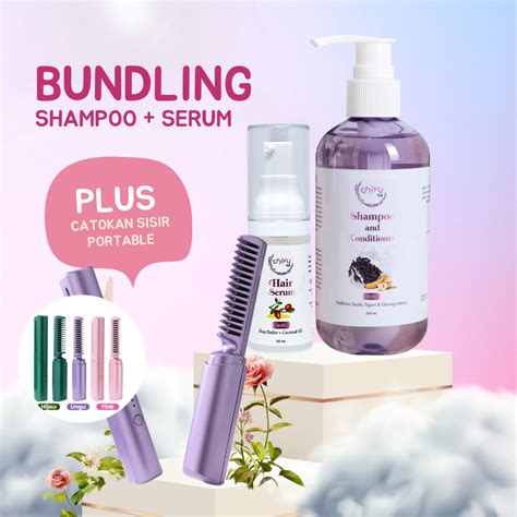 Jual Bundle Chiyu Shampoo Conditioner X Chiyu Hair Serum X Sisir