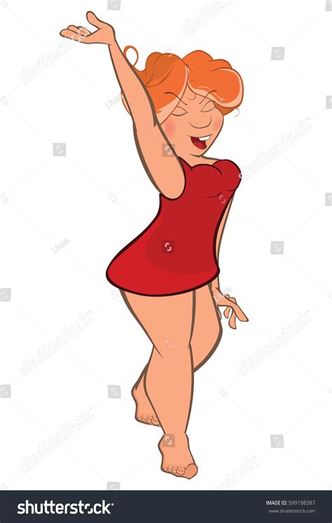 Illustration Of A Cute Sexy Girl Cartoon Royalty Free Stock Vector 599198387