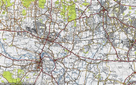 Historic Ordnance Survey Map of Langley, 1945