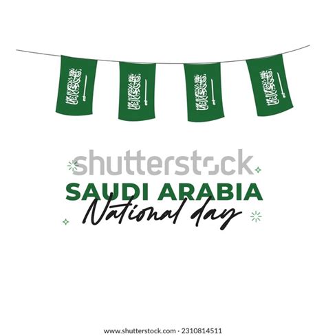 Saudi Arabia National Day Banner Design Stock Vector Royalty Free