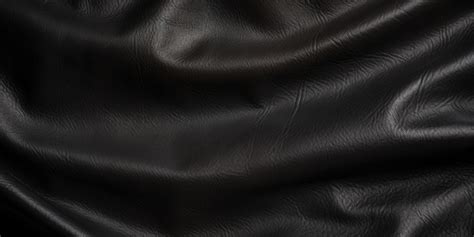 Premium Photo A Black Leather Fabric With A Rough Texture