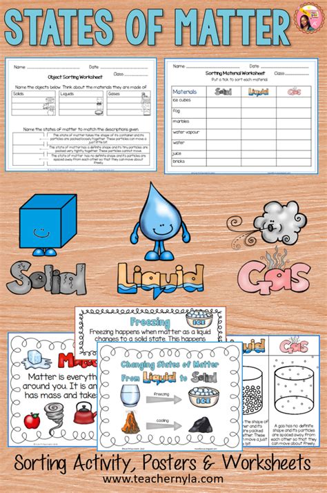 States Of Matter Worksheet Printable