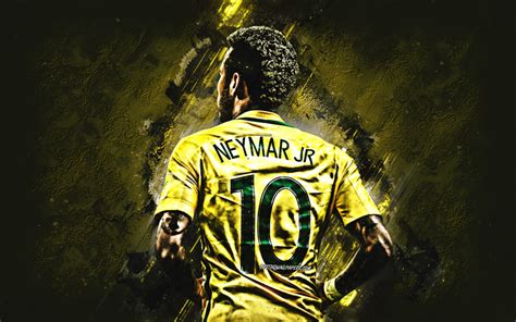 Download wallpapers Neymar Jr, Brazilian football player, striker, Brazil national football team ...