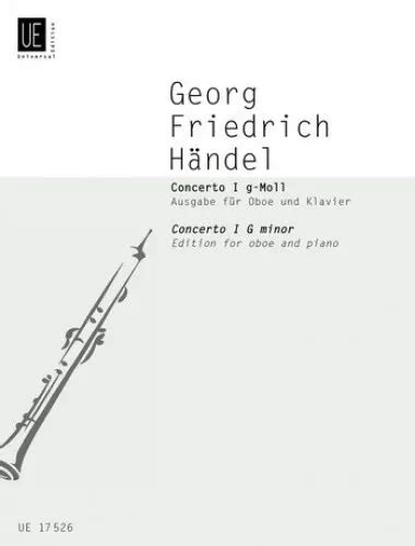 Concerto For Oboe In G Minor Hwv 287 Händel Georg Fri Eur 10 91