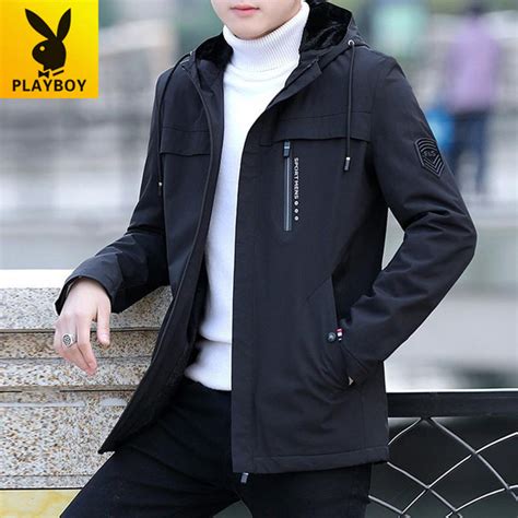 Playboy Spring And Autumn Jacket Men S Mid Length Sports Casual Work