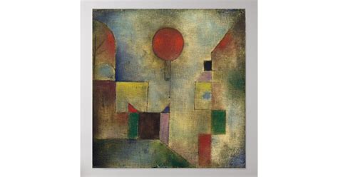 Paul Klee Red Balloon Poster | Zazzle