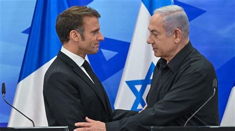 Fransa Cumhurbaşkanı Macron İsrail Başbakanı Netanyahu ile telefonda