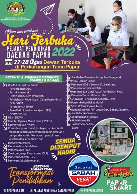 Hari Terbuka Pejabat Pendidikan Daerah Papar Papar Smart