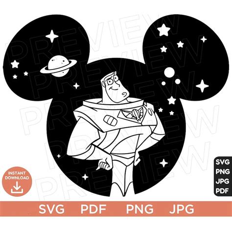 Toy Story Svg Clipart Buzz Lightyear Toy Story Svg Disneyla Inspire