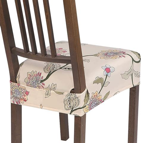 Amazon Searchi Stretch Dining Chair Seat Covers Set Of Soft