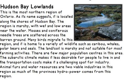 Landforms of Ontario - Communities in Ontario | Northern region ...