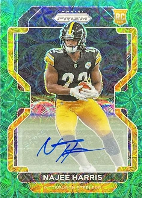 Najee Harris 2021 Prizm Rookie Autographs - Green Scope #343 Price ...