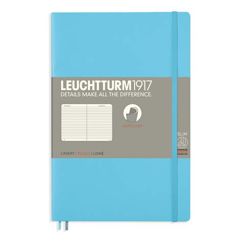 Buy Leuchtturm Soft B Notebook Ruled Ice Blue