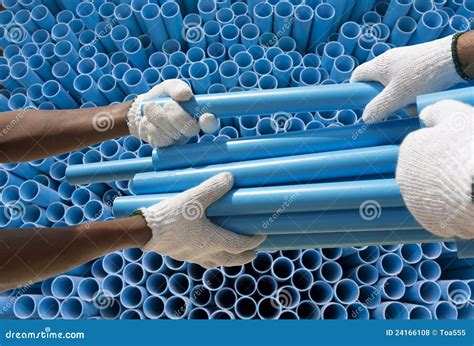 Pvc Pipes In Construction Site Stock Photo Image Of Mains Plumber