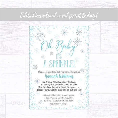 Sprinkle Invitation - Etsy