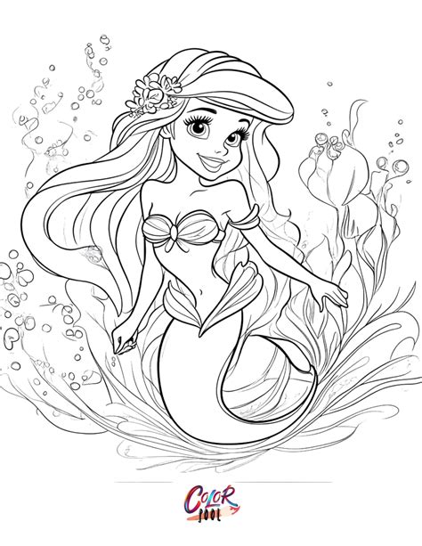 Ariel Coloring Pages — 40+ Free Fun and Magic