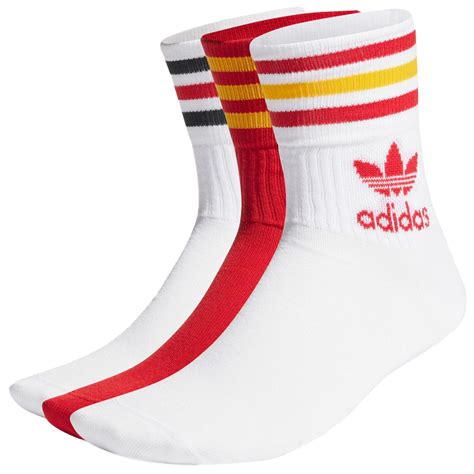 Adidas Originals Mid Cut Crew Socks 3 Pairs Multicolor Dressinn