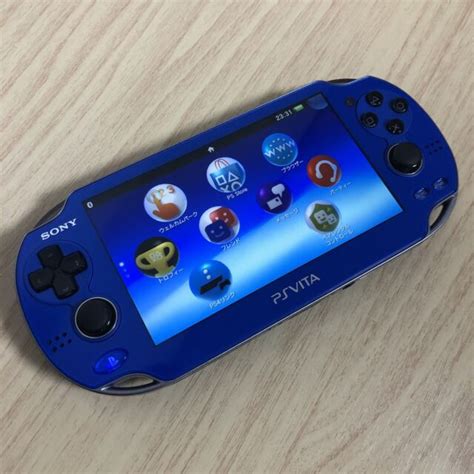 Sony Playstation Vita Pch 1000 Blue Used Console Sapphire Blue Used Ebay