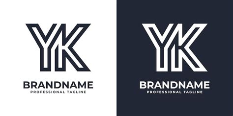 Logotipo De Monograma Yk Simple Adecuado Para Cualquier Negocio Con