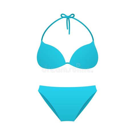 Girl Beach Bikini Bottom Stock Illustrations 102 Girl Beach Bikini