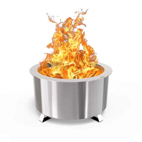 DOUBLE FLAME 24 STAINLESS FIRE PIT OUTPOST GRILL Go Green Building