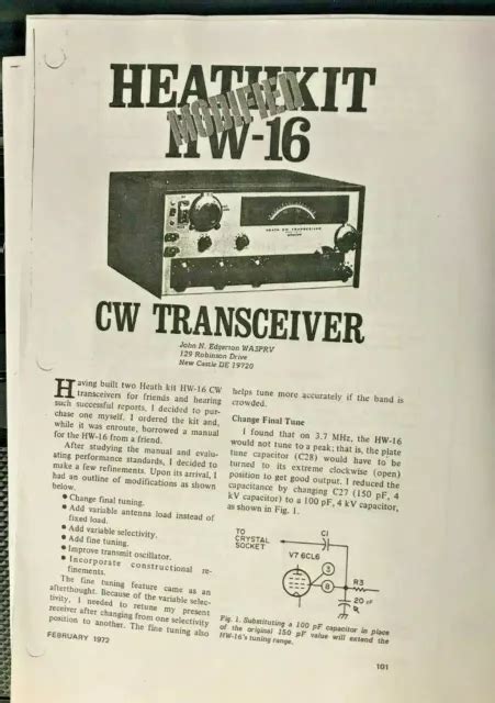 Heathkit Hw 16 Modifications Tips And Tricks For Improving Your Hw 16