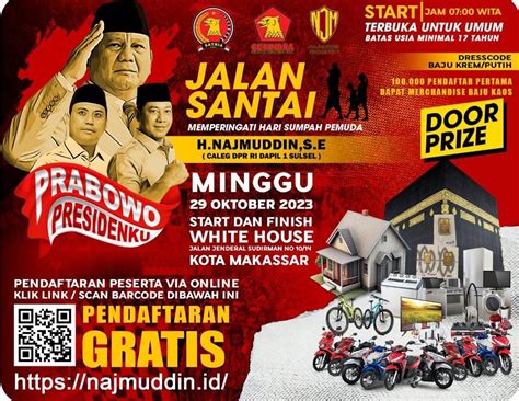 Meriahkan HSP 2023: Caleg Gerindra DPR RI Hadirkan Gibran di Jalan Sehat - Rakyat Sulbar