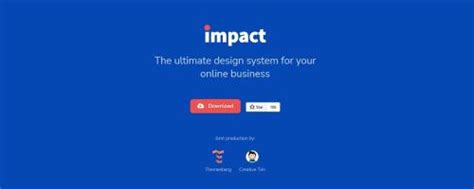 Impact Design System Open Source Bootstrap Template Quick博客