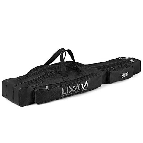 Lixada Fishing Rod Case Three Layers Oxford Fishing Bag Portable