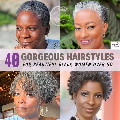 40 Hairstyles For Gorgeous Black Women Over 50 Coils And Glory