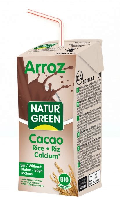 Bebida De Arroz Choco Calcio Mini Naturgreen Ml En Biosano