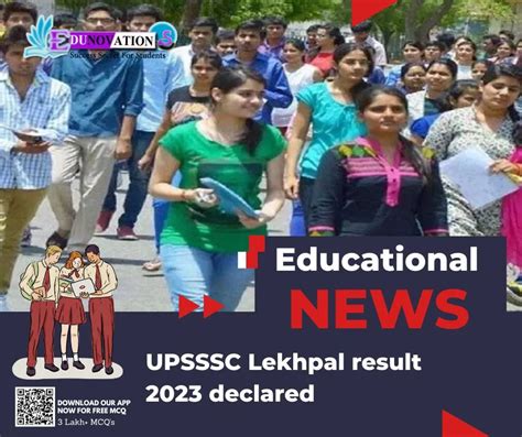 Upsssc Lekhpal Result 2023 Declared Edunovations