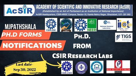 Acsir Phd Admission Acsir Phd Admission Youtube