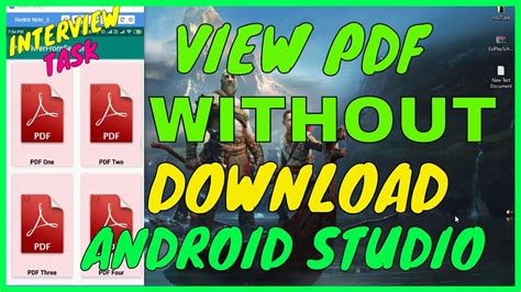 Android Studio Tutorial Pdf