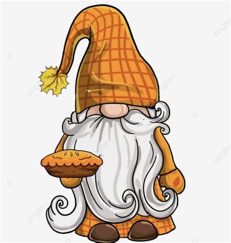 An Old Fashioned Gnome Holding A Piece Of Bread In His Hand Cartoon