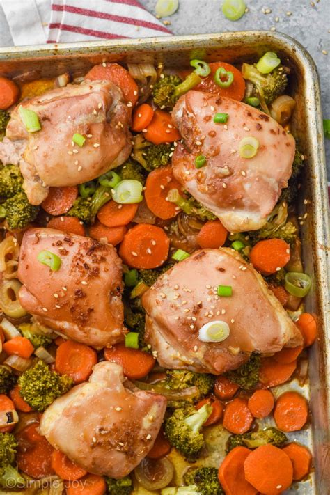 Sheet Pan Teriyaki Chicken Thighs Simple Joy