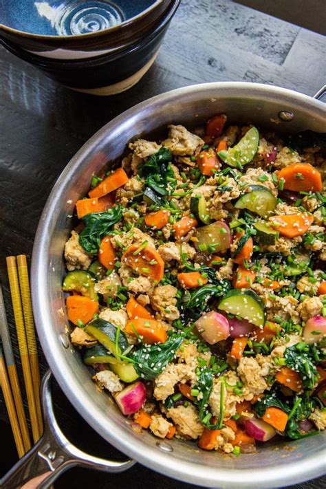 Teriyaki Ground Turkey Skillet With Vegetables The Roasted Root