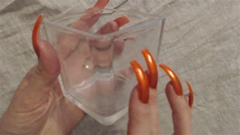 Asmr Request ~ Tapping Glass W Long Nails And Inaudible Whisper Youtube