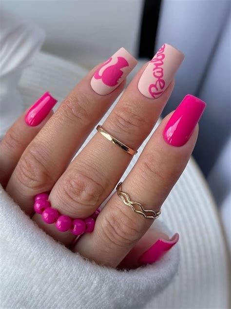 Trendy Barbie Pink Nails To Embrace Your Inner Diva Barbie Pink