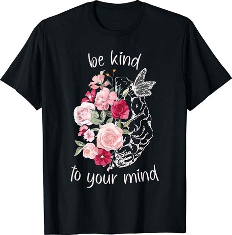 Bloom With Mental Health Awareness Brain Wildflowers Tee Walmart