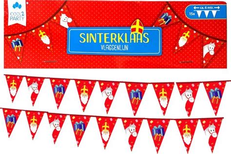 Vlaggenlijn Sinterklaas Sint Piet Meter Bol