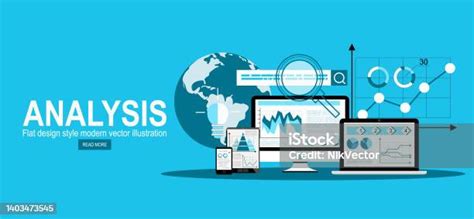 Concept Dillustration Vectorielle Pour Lanalyse Commerciale Les Études