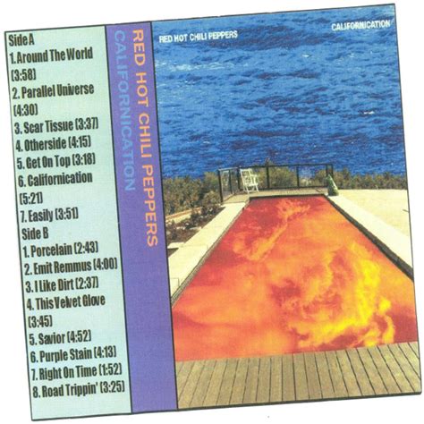 Red Hot Chili Peppers Californication Cassette Discogs