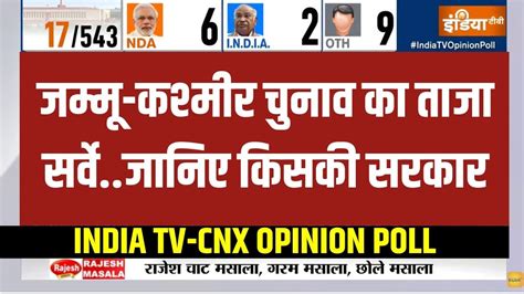 India Tv Cnx Opinion Poll 370 हटने के बाद Jammu Kashmir में सर्वे