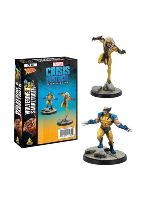 Marvel Crisis Protocol Wolverine And Sabertooth Round Table Games