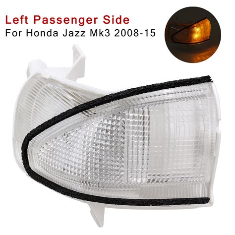 Wing Door Car Mirror Indicator Clear Left Passenger Side For Honda Jazz