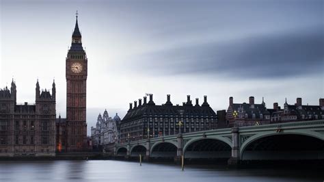 View Of Big Ben And Westminster Bridge London England UK Windows