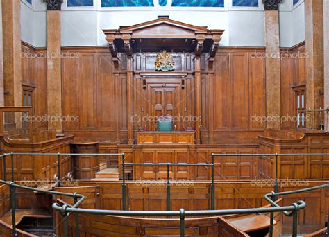 View Of Crown Court Room Inside St Georges Hall Liverpool Uk ⬇ Stock